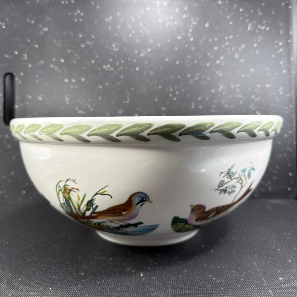 Portmeirion Birds of Britain Little Egret Large 11 inch Serving Mixing Bowl 1978
